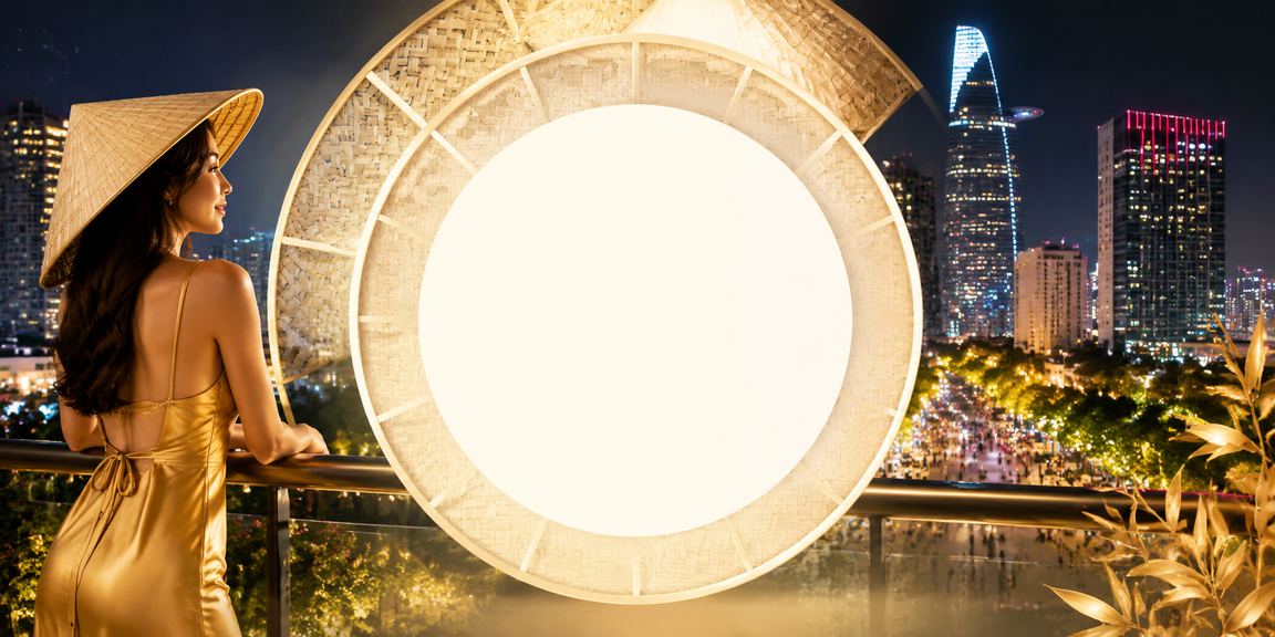 Người dùng tại Hồ Chí Minh tham gia vòng quay may mắn với nón lá truyền thống