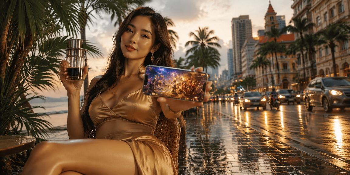 Người chơi VIP vn1 thưởng thức cà phê Việt Nam tại Hồ Chí Minh