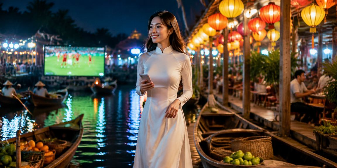 Người phụ nữ mặc áo dài tham gia cá cược casino tại vùng đồng bằng sông Cửu Long