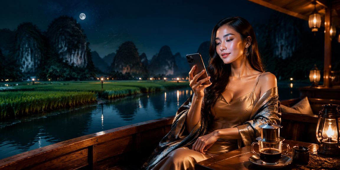 Người dùng tại Ninh Bình truy cập casino mobile qua vn1 bên tách cà phê buổi sáng